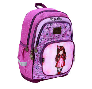 Gorjuss The Birthday iskolai hátizsák egyszínű aljjal-6