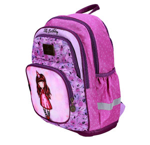 Gorjuss The Birthday iskolai hátizsák egyszínű aljjal-2