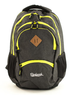 Hátizsák Grand Midnight Black Fluo-2