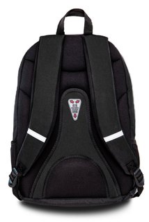 Iskolai hátizsák Hippie Sparkling badges black-3