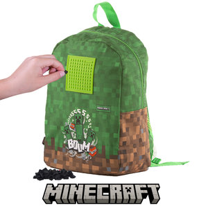 Iskolai hátizsák Minecraft egykamrás-3