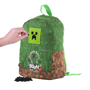 Iskolai hátizsák Minecraft egykamrás-6