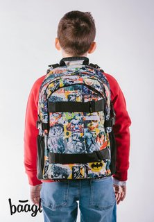 Iskolai hátizsák Skate Batman képregény-12