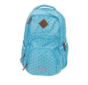 Iskolai hátizsák Wonder blue with blue foil dots-1