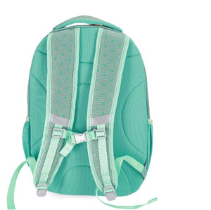 Iskolai hátizsák Wonder green with green foil dots-4