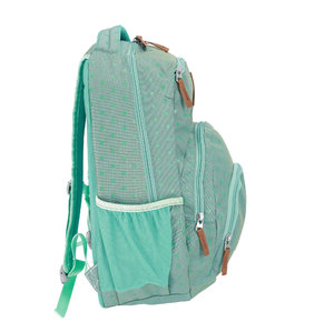 Iskolai hátizsák Wonder green with green foil dots-5