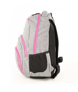 Hátizsák Wonder Grey Pink color zipper-3