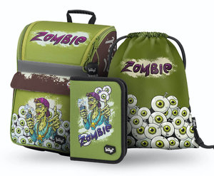 SET 3 Zippy Zombie: aktatáska, tolltartó, hátsó táska-1