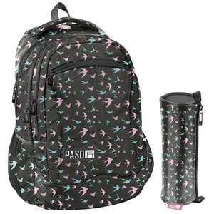 Iskolai szett Birds, kerek tokkal-1