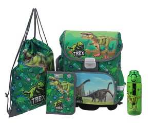Iskolai szett Dino (hátizsák, tolltartó, táska + üveg)-1