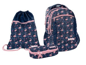 Iskolai szett Flamingo, 3 darabos-1
