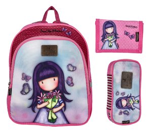 Školní set Gorjuss Send me flowers, s peněženkou-1