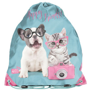 Iskolai szett Happy friends, kék, 5 darabos-4