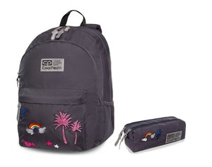 Školní set Hippie sparkling badges grey-1