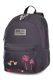 Školní set Hippie sparkling badges grey-2