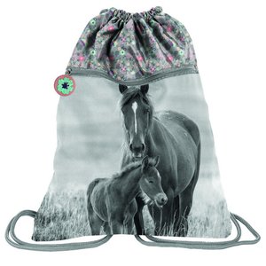 Iskolai szett Lovak, szürke-rózsaszín 5 darabos-6