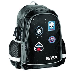 Iskolai szett NASA, fekete, kétszintes tolltartóval-2