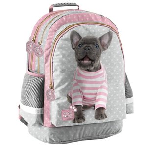 Iskolai szett Kutyus, rózsaszín, hátizsákkal-2