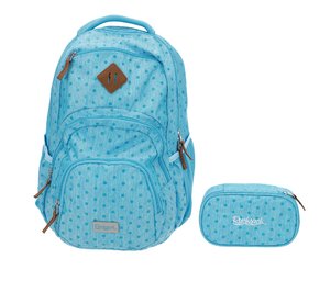 Iskolai szett Wonder világoskék (hátizsák + tolltartó)-1