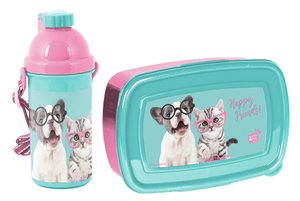 Uzsonnás szett Happy friends, kék-1