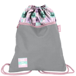 Barbie hátizsák szürke egyszínű-1 Barbie hátizsák szürke egyszínű-1