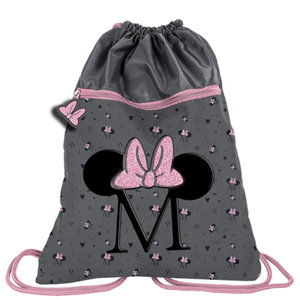 Minnie egér hátsó táska szürke egyszínű-1