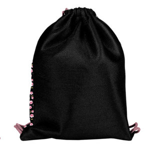 Rózsaszín virágok kemény hátsó táska-2