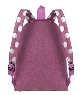 Iskolai hátizsák Street Silver dots/pink-3
