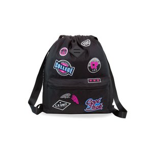 Hátizsák Urban Girls badges black-3