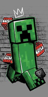 Törölköző Minecraft Metro Art kúszó-1