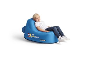 Felfújható szék Törpök baba kék-1