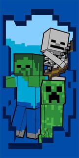 Minecraft Vigyázz törülköző-1