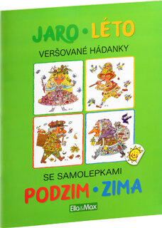 JARO, LÉTO, PODZIM, ZIMA – Kniha samolepek a hádanek-1