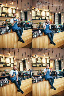 Ponožky klasik Dark espresso 39-42-3