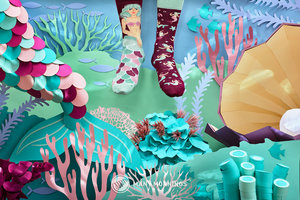 Klasszikus zokni Mystic mermaid 39-42-2