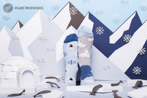Klasszikus zokni Polar bear 35-38-2