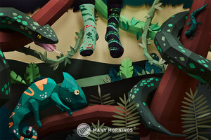 Klasszikus zokni Sneaky snake 35-38-2