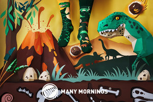 Klasszikus zokni The dinosaurs 43-46-2