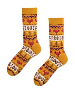 Klasszikus zokni Winter warm fox 35-38-1