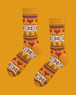 Klasszikus zokni Winter warm fox 35-38-5