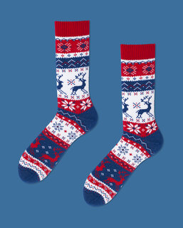 Klasszikus zokni Winter warm Rudolph 43-46-4
