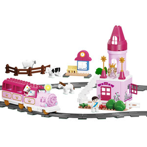 Építőkészlet Blocki Mubi Lány vonat-3