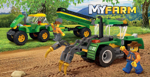 Építőkészlet Blocki My Farm Traktor-8