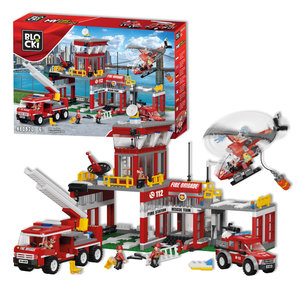 Építőkészlet Blocki My Fire brigade Tűzoltó állomás-1