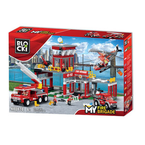 Építőkészlet Blocki My Fire brigade Tűzoltó állomás-5