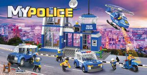 Építőkészlet Blocki My Police Kis rendőrőrs-6