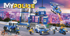 Építőkészlet Blocki My Police Nagy rendőrkapitányság-7