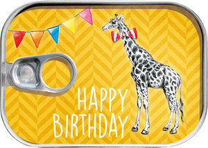 Boldog születésnapot zsiráf pénzes doboz-1