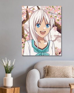 Festék a számok szerint Anime lány a fánál-2