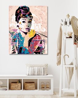 Festék a számok szerint Audrey Hepburn-2